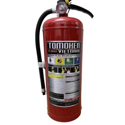 Bình chữa cháy Tomoken bột ABC MFZL4- 4kg (Tem kiểm định)