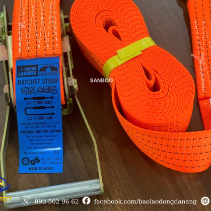 Bộ dây cảo tăng đơ chằng hàng 5cm 4 tấn tay nhôm