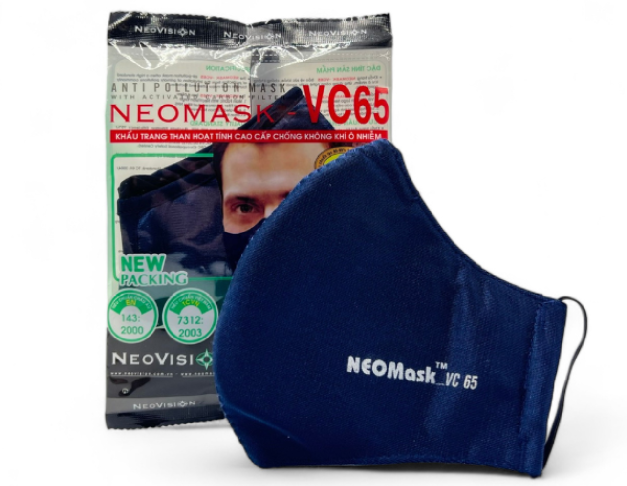 Khẩu trang than hoạt tính NeoMask VC65