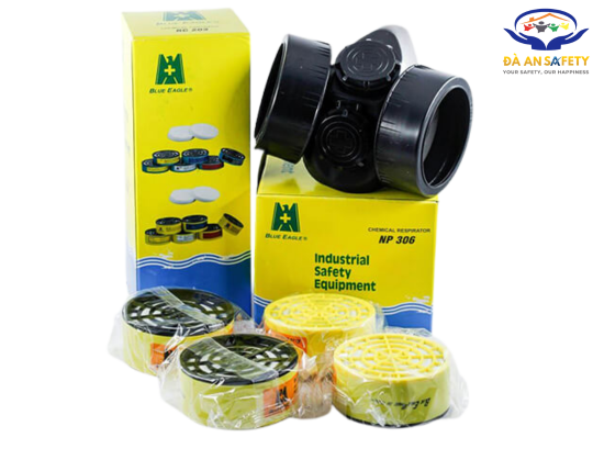Mặt nạ phòng độc Đài Loan 2 phin lọc NP306 Blue Eagle