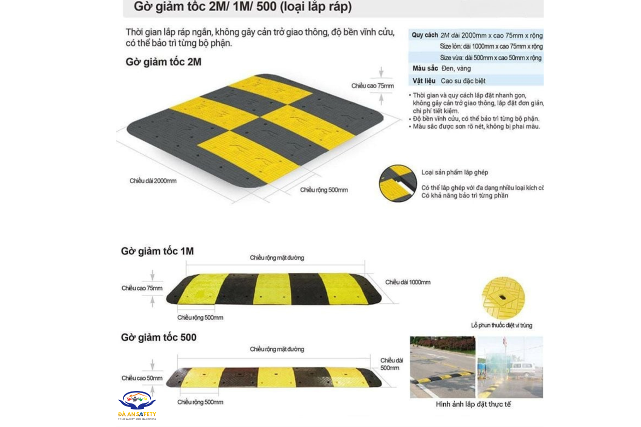 các loại gờ giảm tốc
