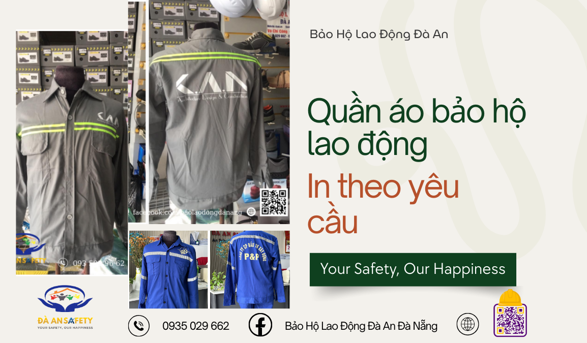 Quần áo bảo hộ lao động tại Đà Nẵng in theo yêu cầu