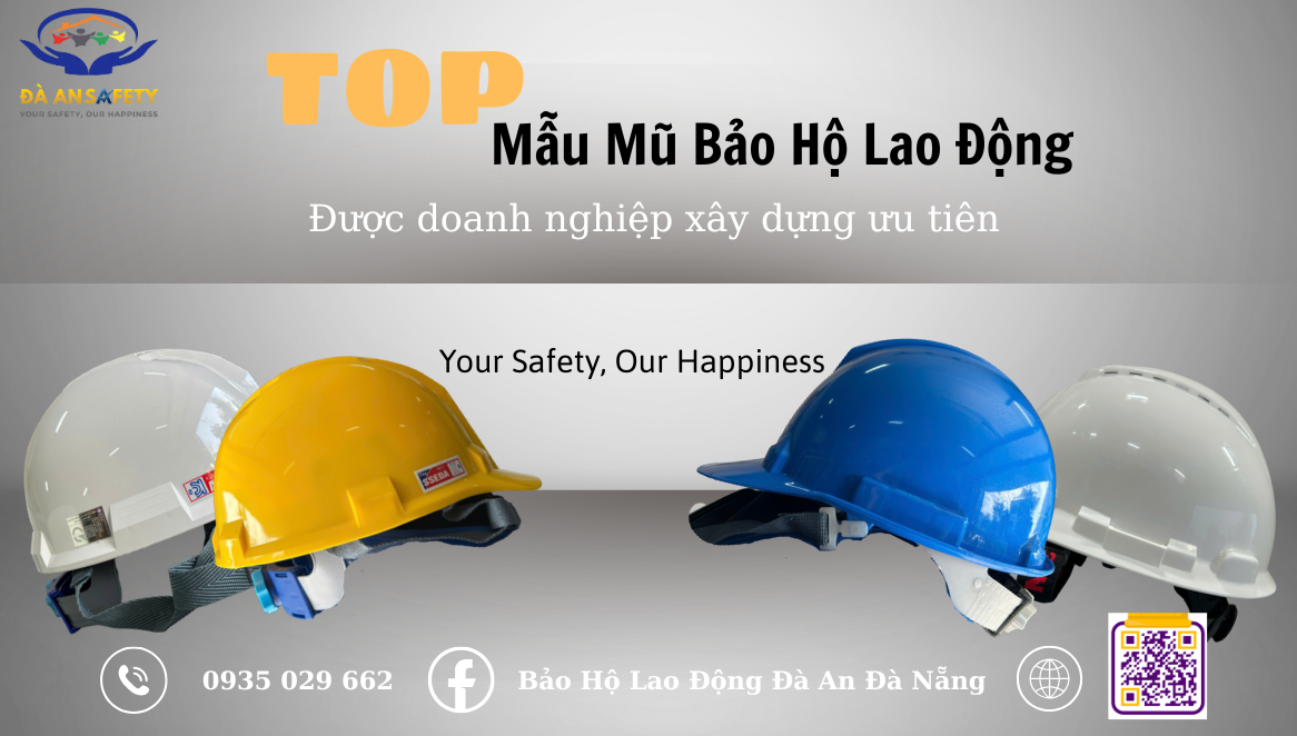 Top mũ bảo hộ lao động tại Đà Nẵng được yêu thích