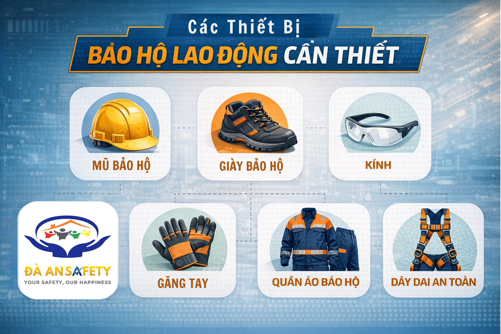 Bảo hộ lao động tại Đà Nẵng các trang bị cần thiết