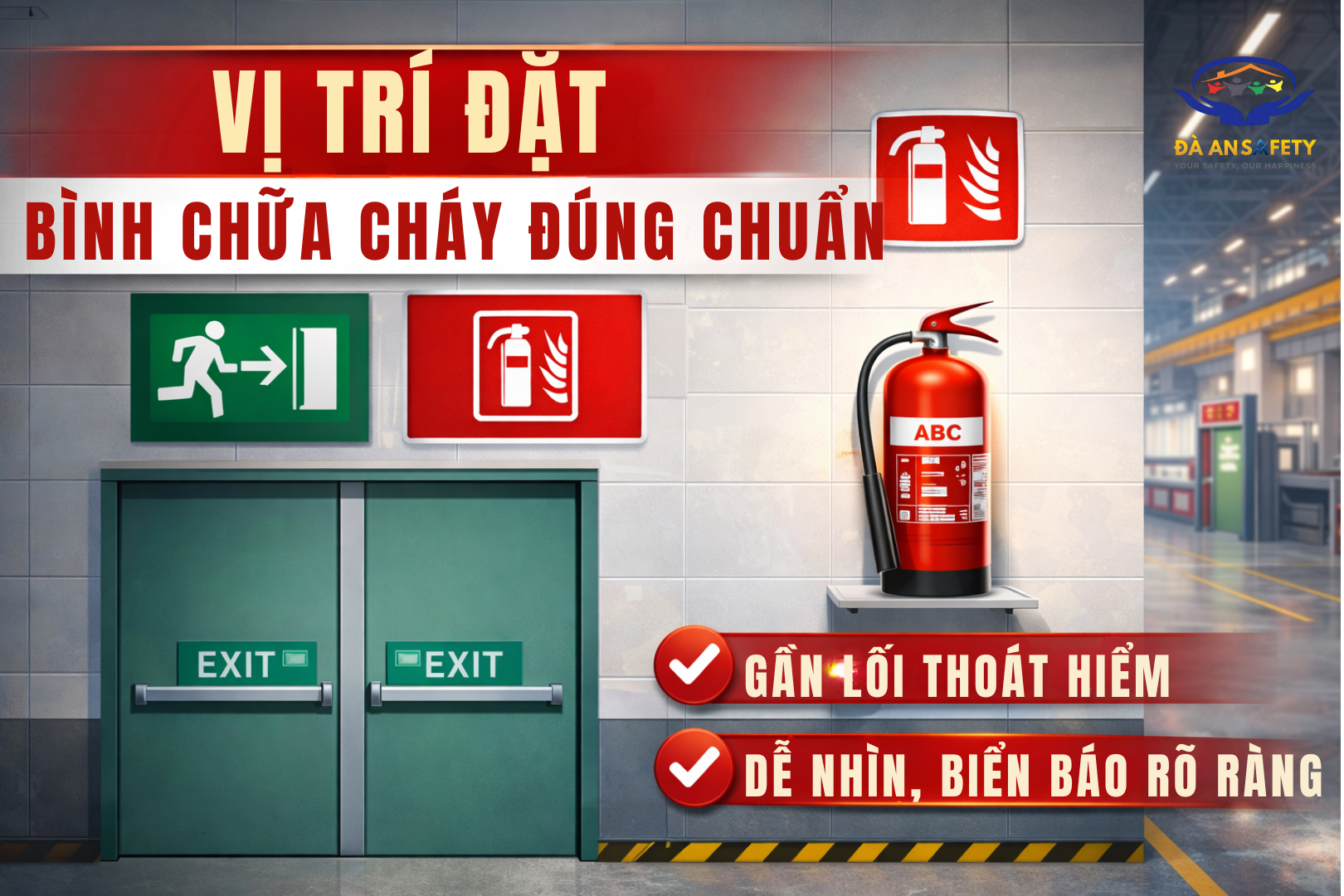 Bình chữa cháy tại Đà Nẵng vị trí đặt