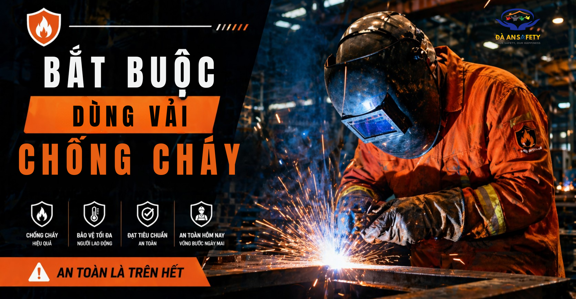 Quần áo bảo hộ lao động tại Đà Nẵng áo chống cháy