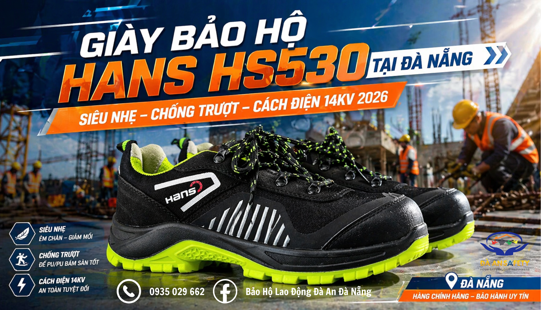 Giày bảo hộ Hans HS530 tại Đà Nẵng