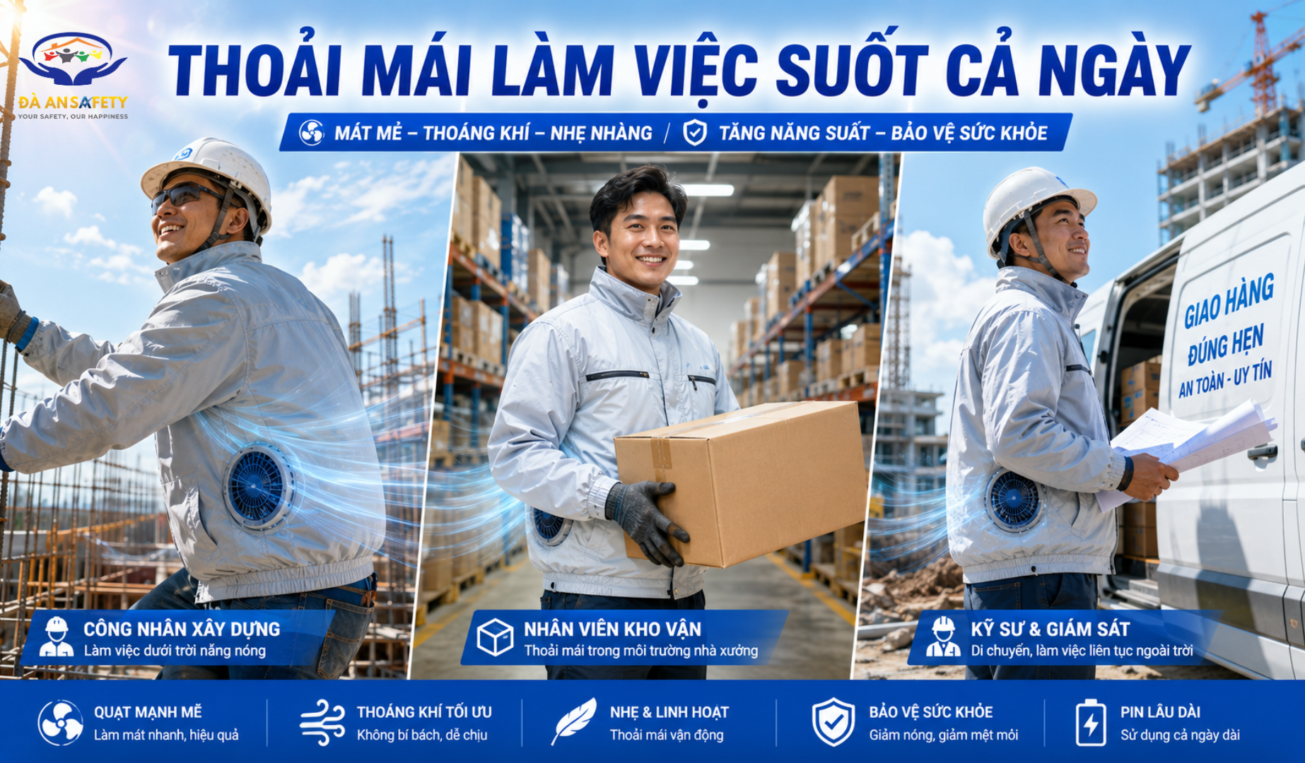 Áo điều hòa tại Đà Nẵng những công việc phải có
