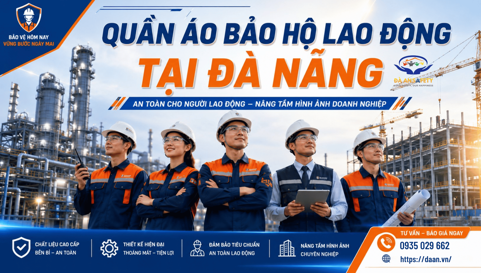 Quần áo bảo hộ lao động tại Đà Nẵng