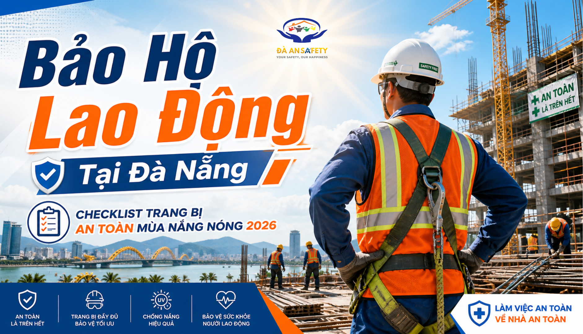 Bảo hộ lao động tại Đà Nẵng thời tiết nắng nóng