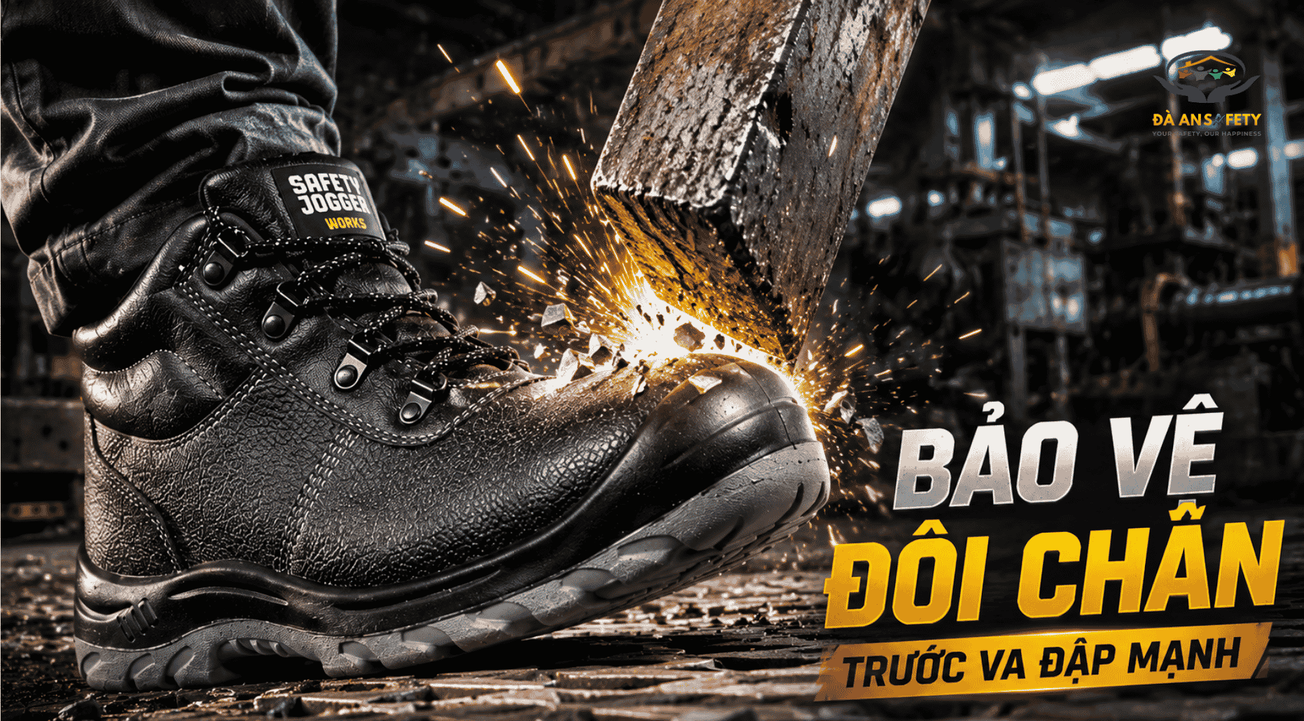 Giày bảo hộ jogger bestboy s3 tại Đà Nẵng bảo vệ đôi chân