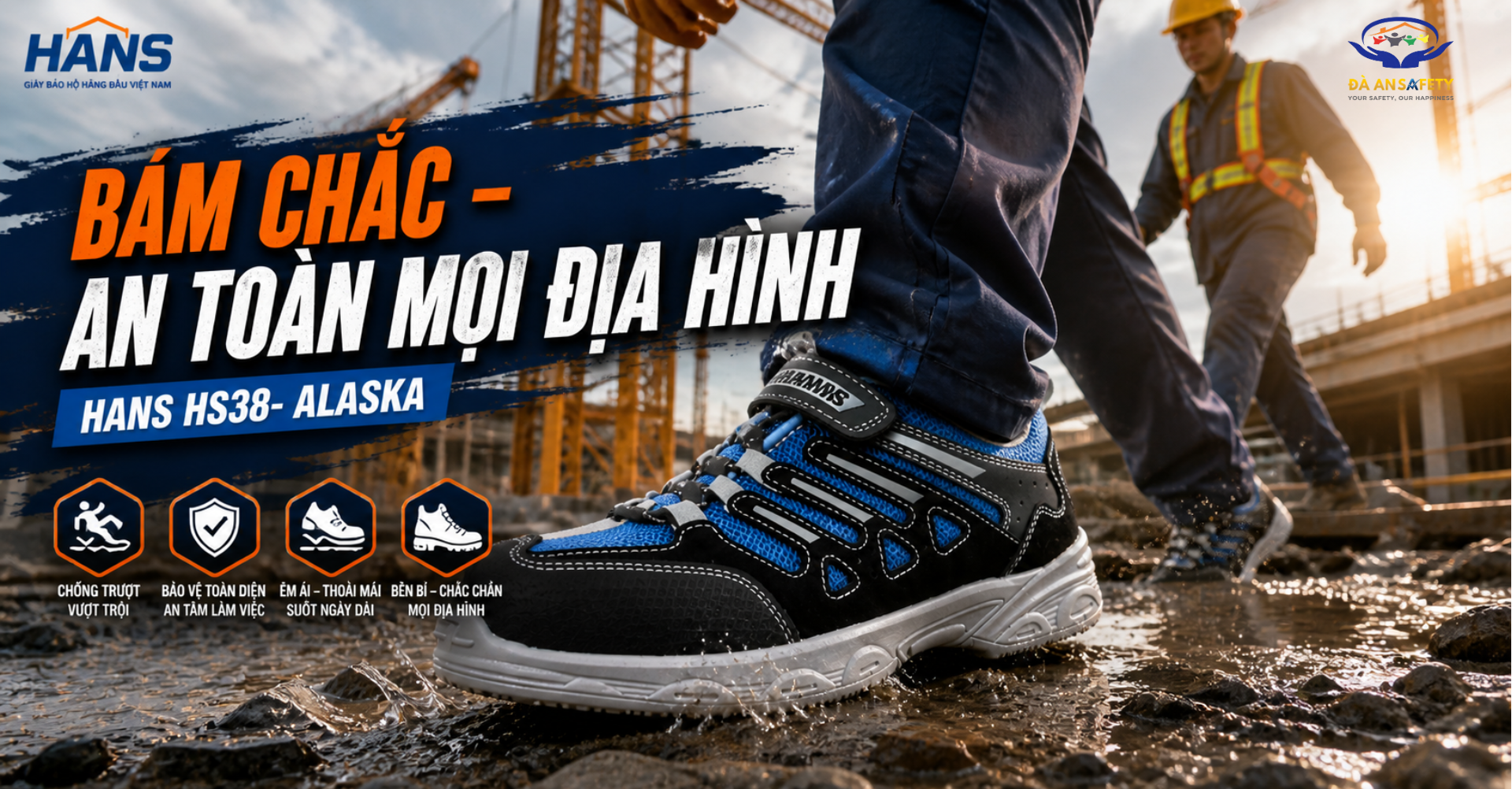 Giày hans hs38 alaska tại Đà Nẵng ứng dụng thực tế