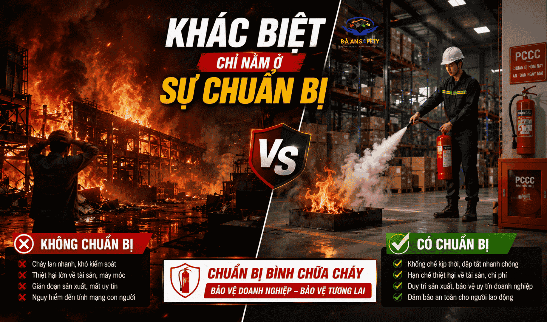 Bình chữa cháy tại Đà Nẵng chủ quan không trang bị