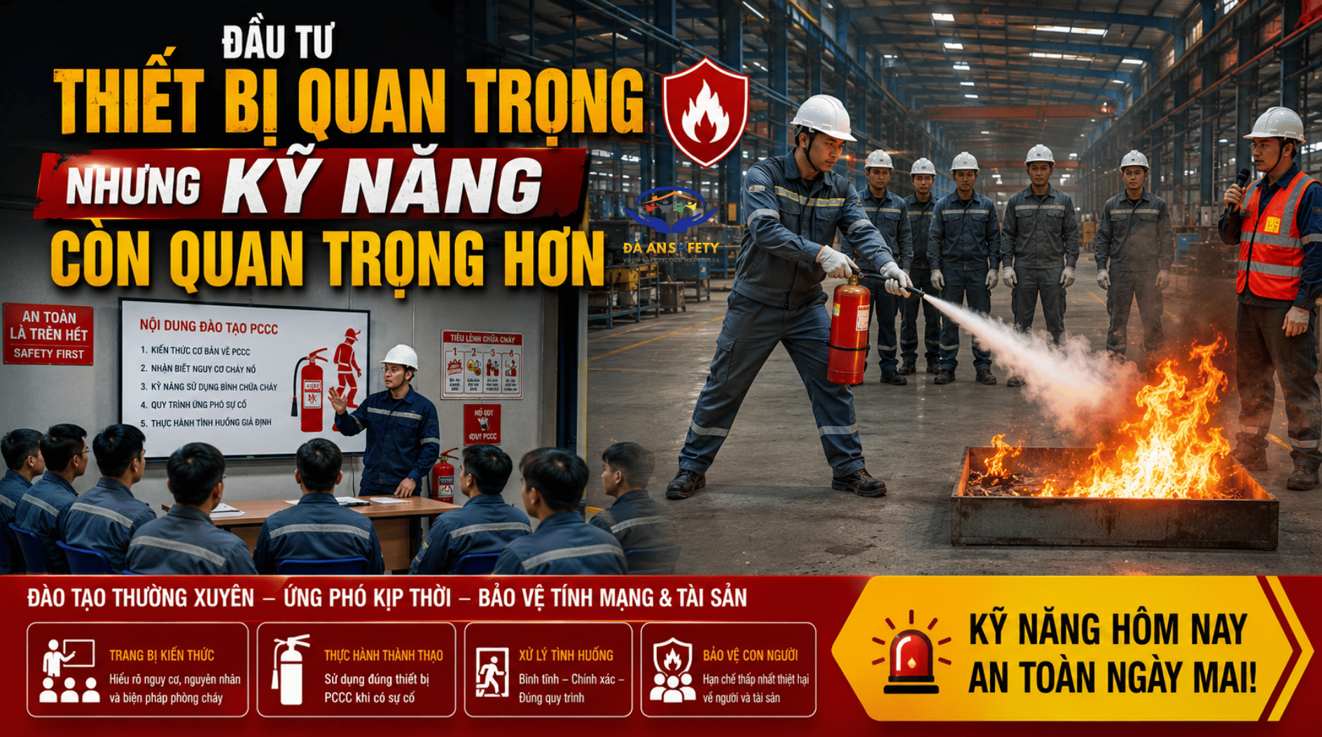 Bình chữa cháy tại Đà Nẵng huấn luyện kỹ năng