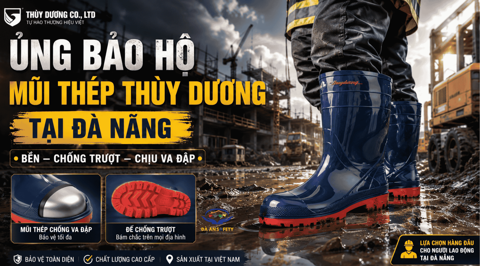 Ủng Bảo Hộ Mũi Thép Thùy Dương Tại Đà Nẵng
