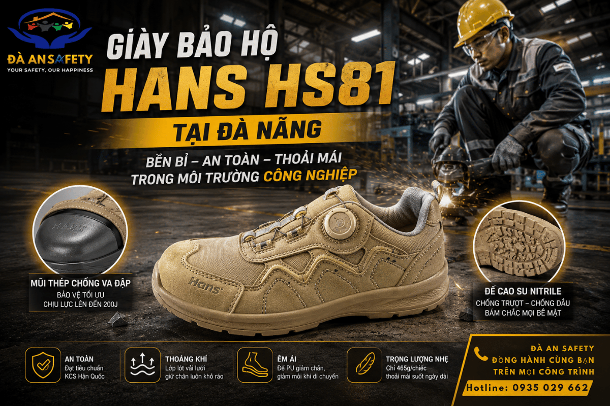 Giày bảo hộ Hans HS81 tại Đà Nẵng