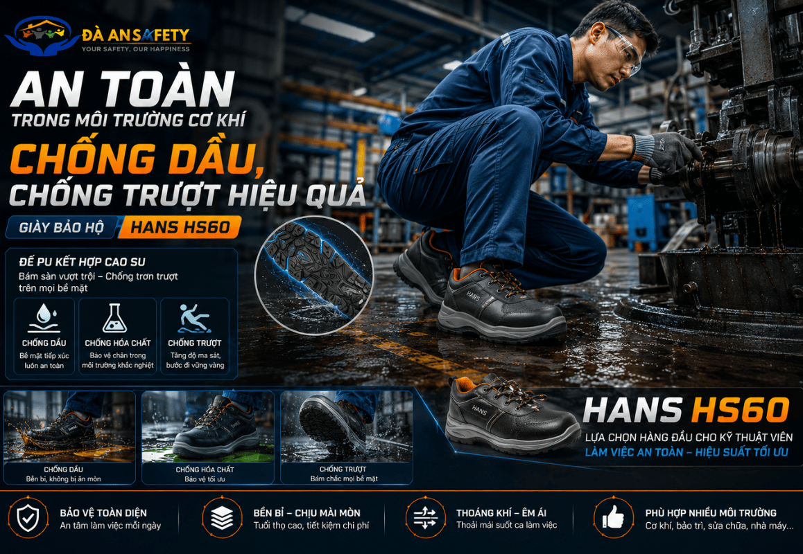 Giày bảo hộ Hans HS60 tại Đà Nẵng