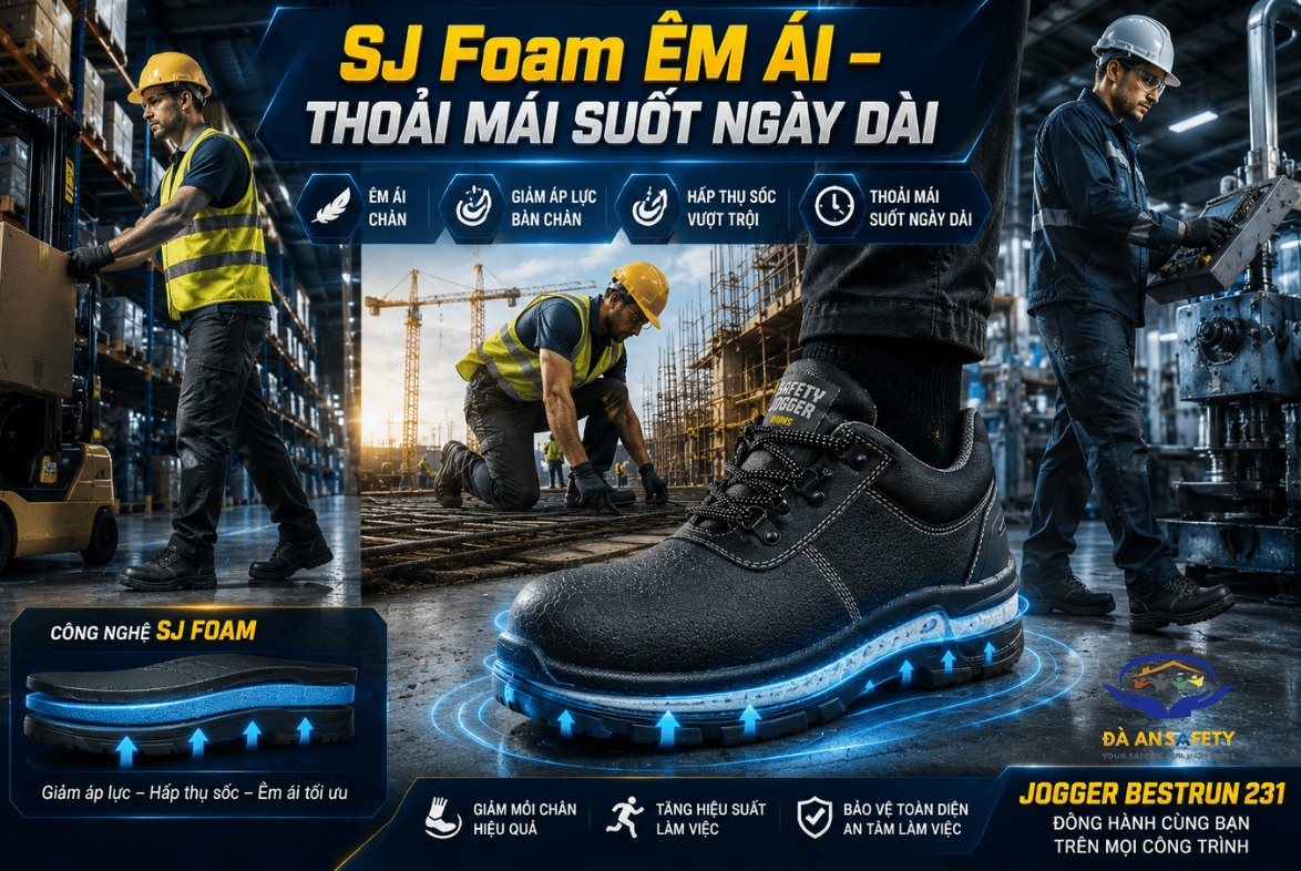 Giày bảo hộ Jogger Bestrun 231 tại Đà Nẵng SJ Foam