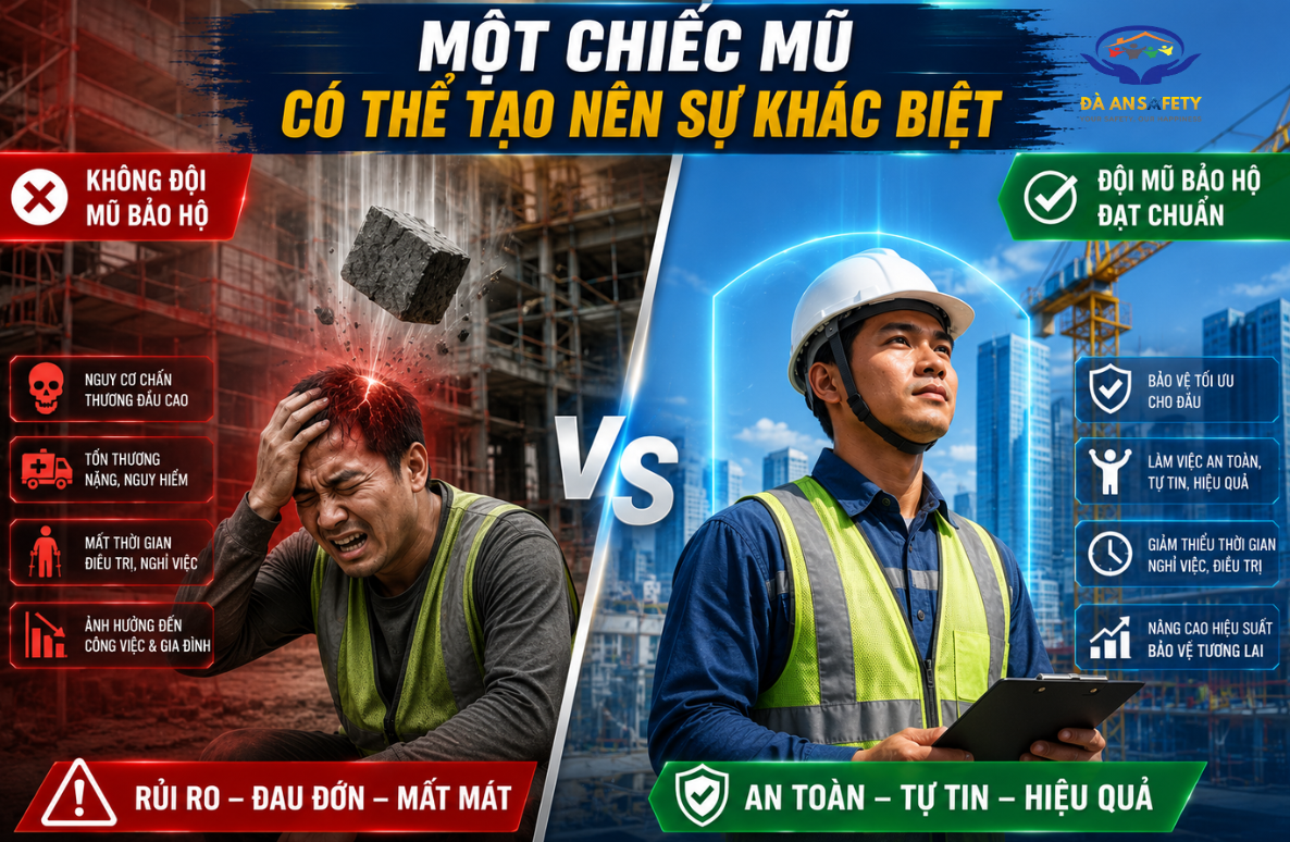 Mũ bảo hộ lao động tại Đà Nẵng tạo ra sự khác biệt