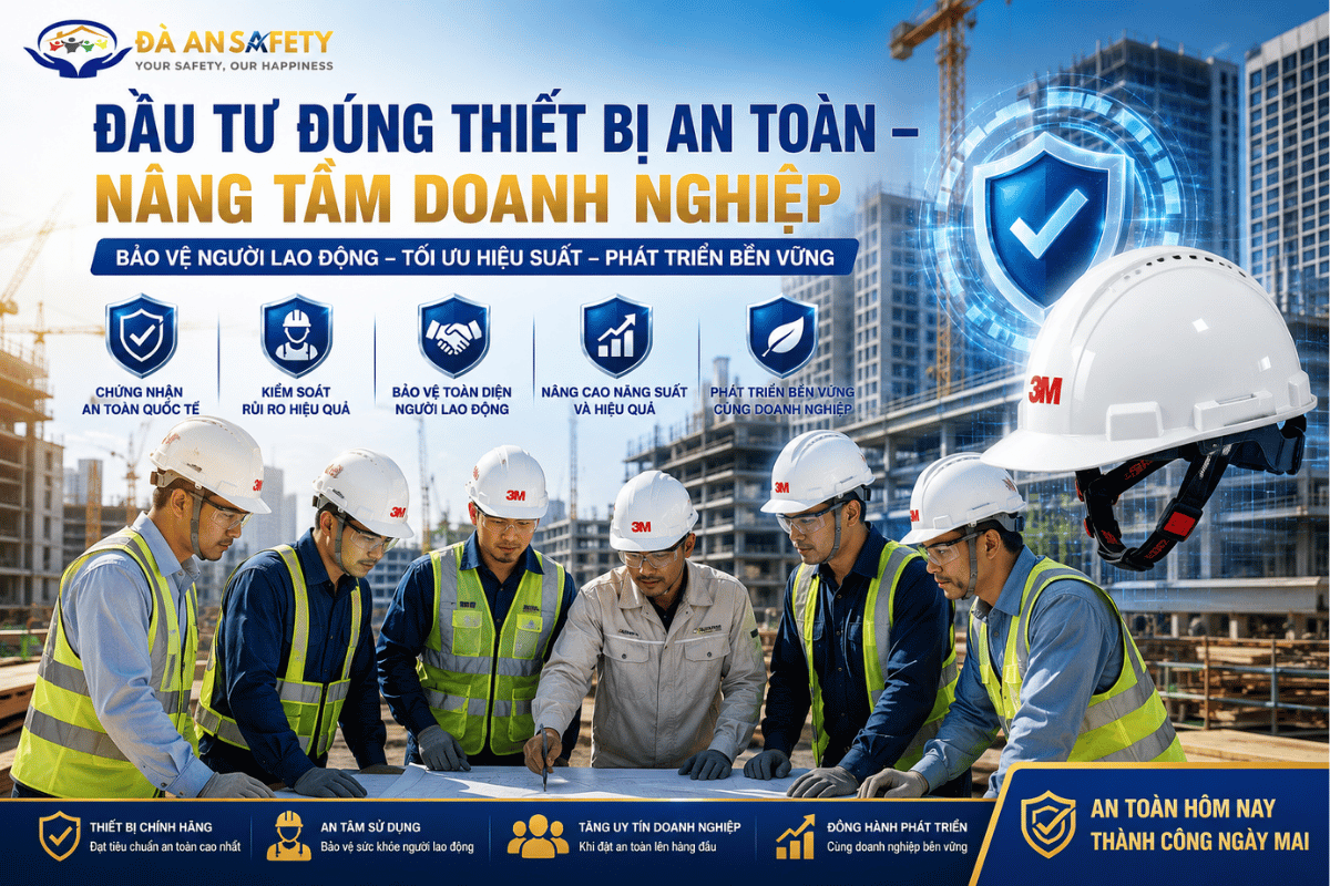 Mũ bảo hộ 3M tại Đà Nẵng đầu tư đúng