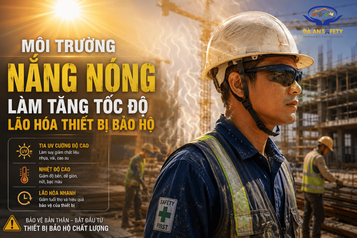 Mũ bảo hộ lao động tại Đà Nẵng tăng tốc độ lão hóa