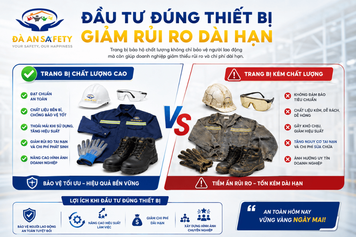 Bảo hộ lao động tại Đà Nẵng giảm rủi ro dài hạn