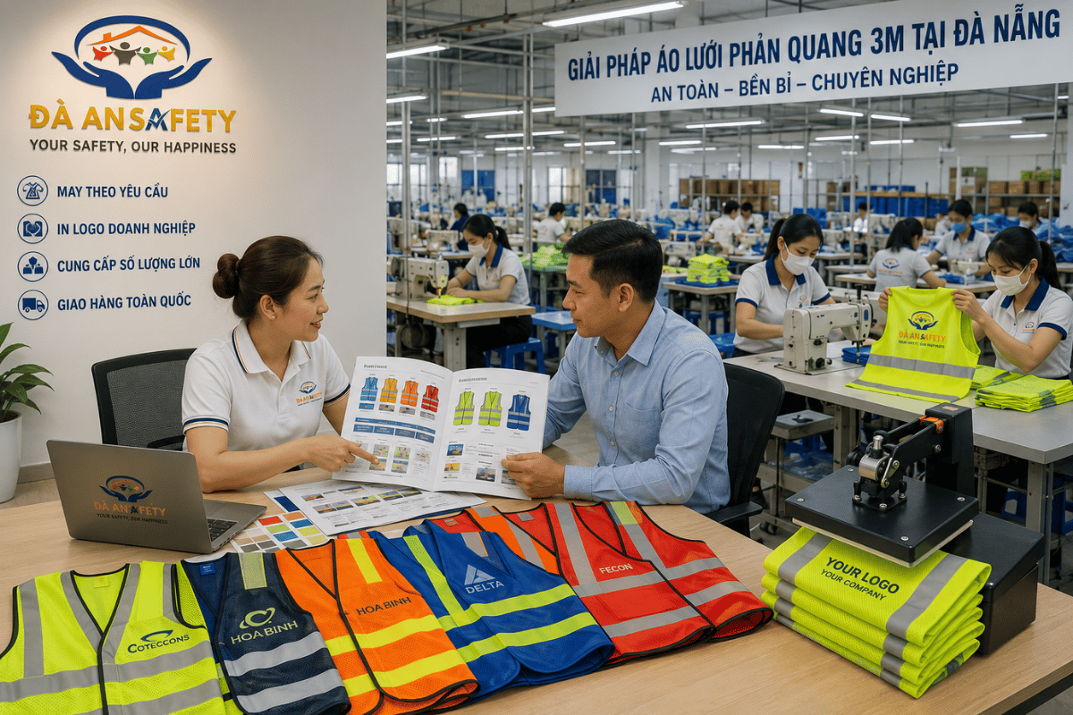 Áo lưới phản quang 3M tại Đà Nẵng