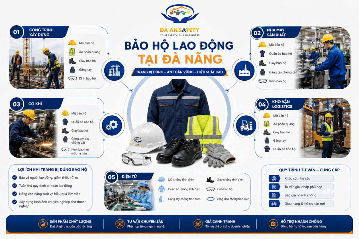 Bảo hộ lao động tại Đà Nẵng các danh mục 