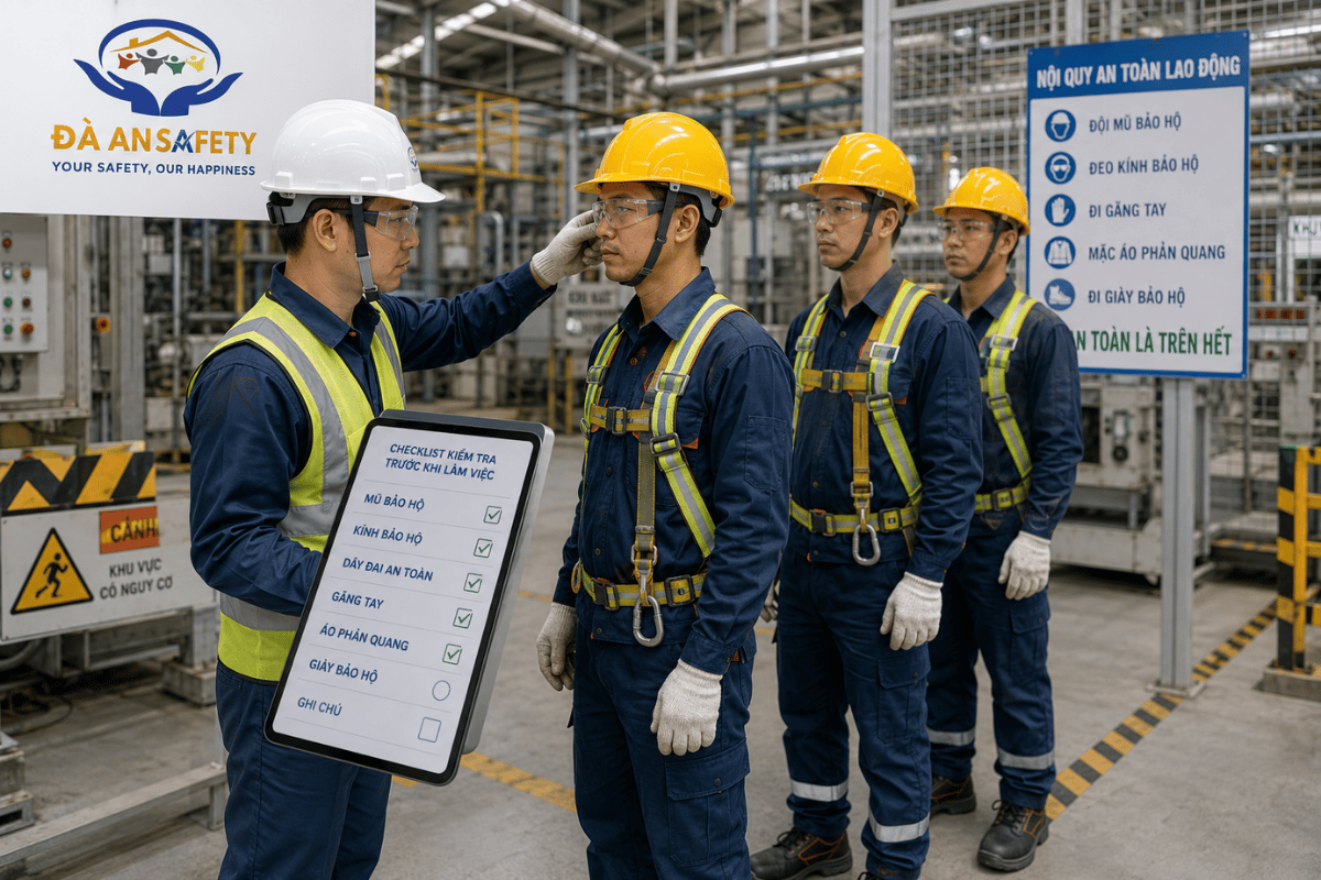 Bảo hộ lao động tại Đà Nẵng kiểm tra đầu ngày