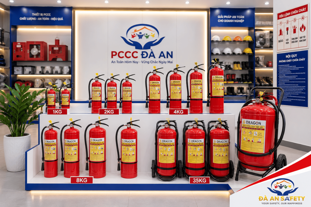 Bình chữa cháy bột tại Đà Nẵng các loại bình