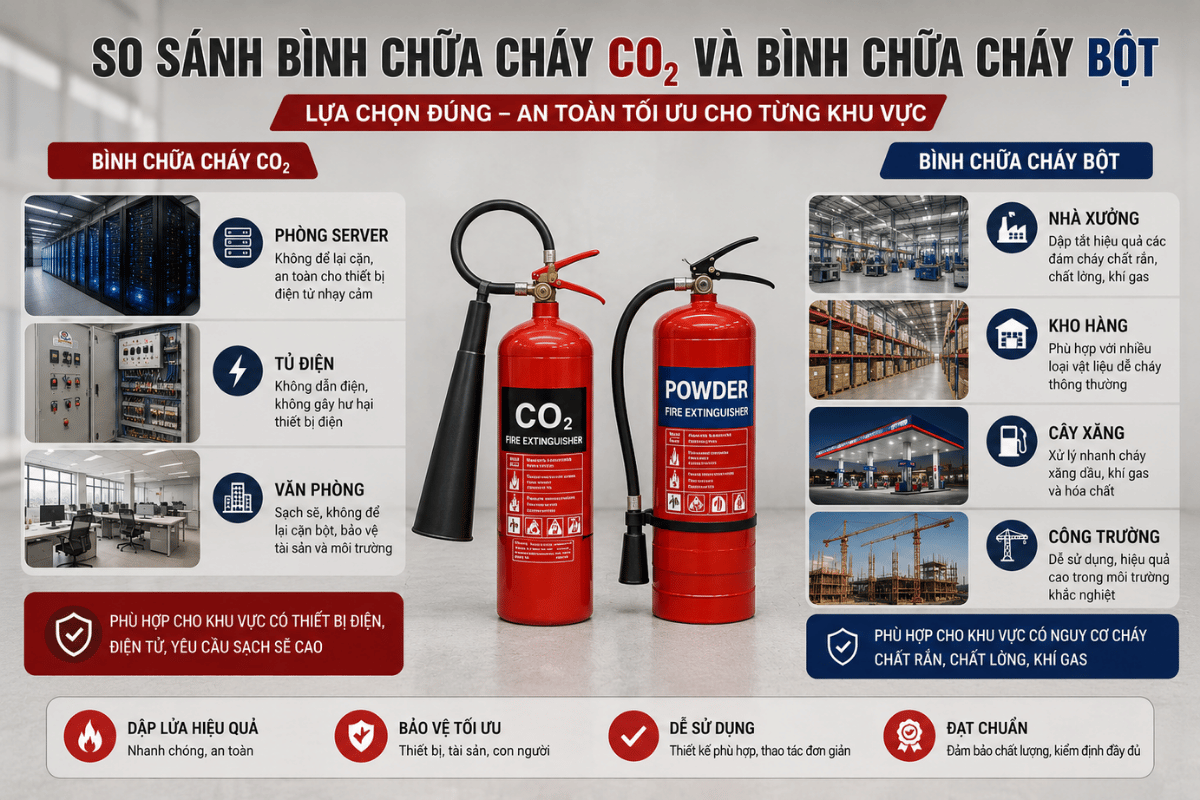 Bình chữa cháy Bột