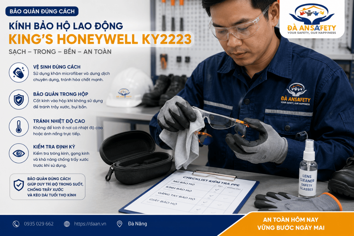 Kính BHLĐ King KY2223 Tại Đà Nẵng