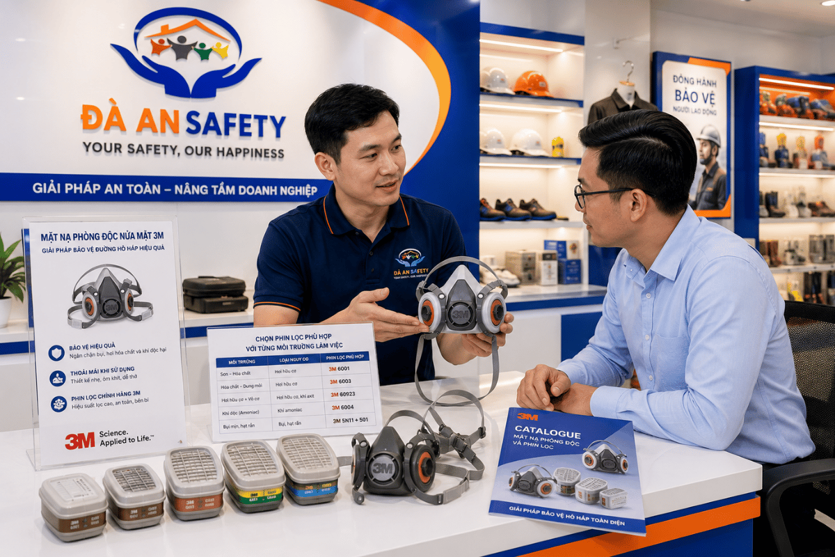 Mặt Nạ Phòng Độc Nửa Mặt 3M Tại Đà Nẵng