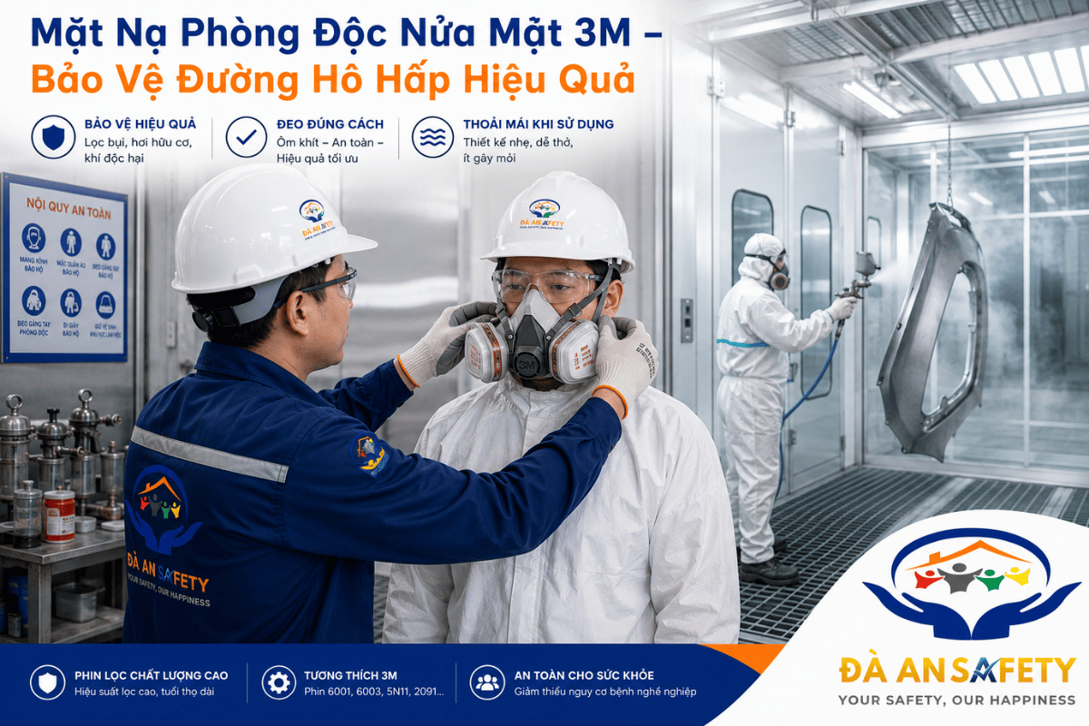 Mặt Nạ Phòng Độc Nửa Mặt 3M Tại Đà Nẵng