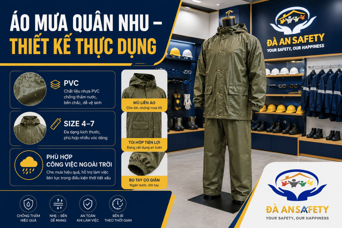 Áo Mưa Quân Nhu Tại Đà Nẵng