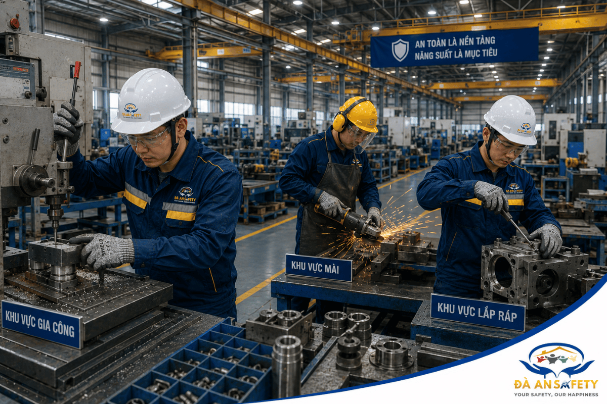 Bộ PPE Cho Xưởng Cơ Khí Tại Đà Nẵng