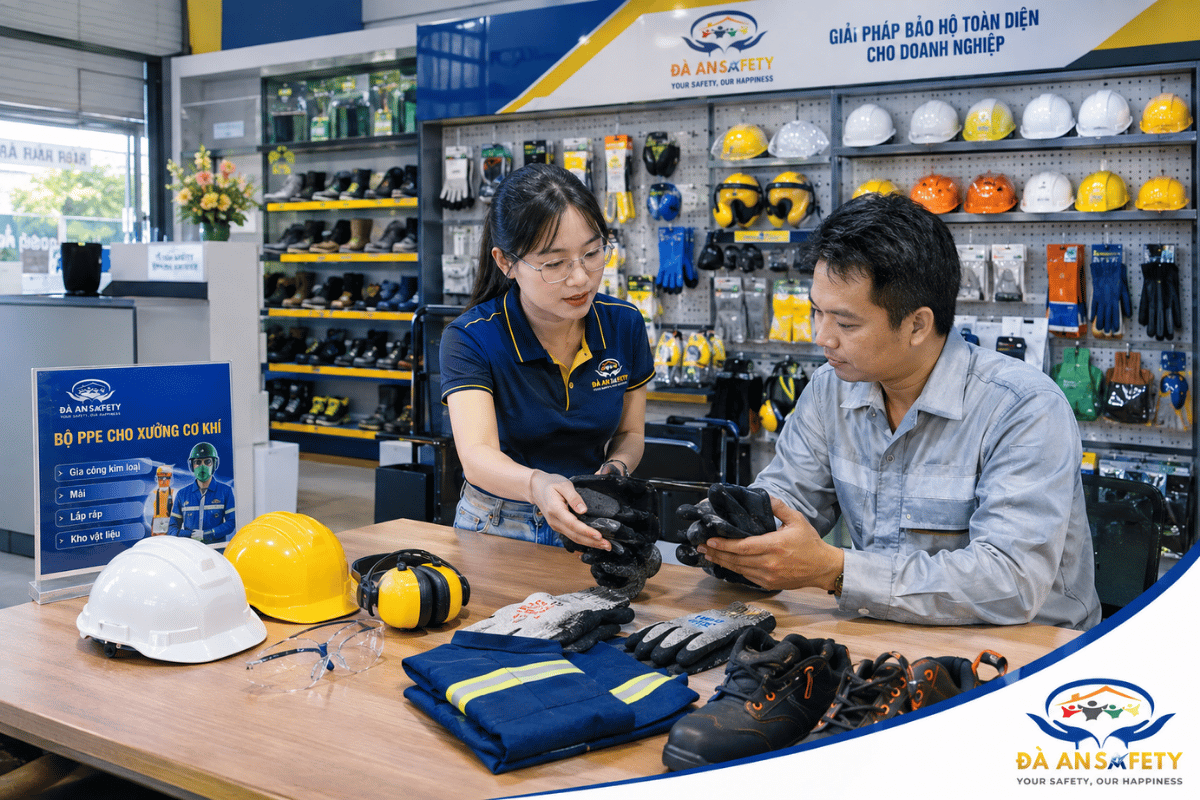 Bộ PPE Cho Xưởng Cơ Khí Tại Đà Nẵng