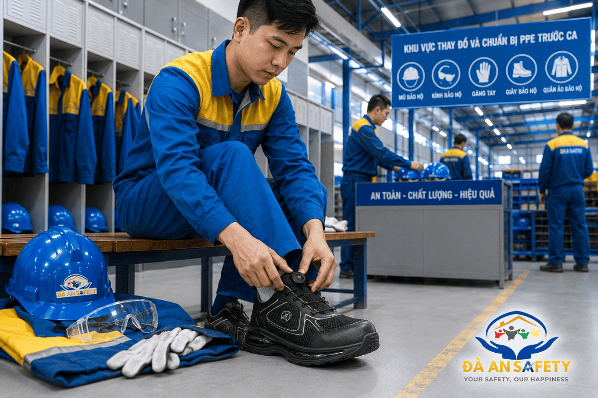 Giày Bảo Hộ Lao Động Núm Vặn JB837 Tại Đà Nẵng
