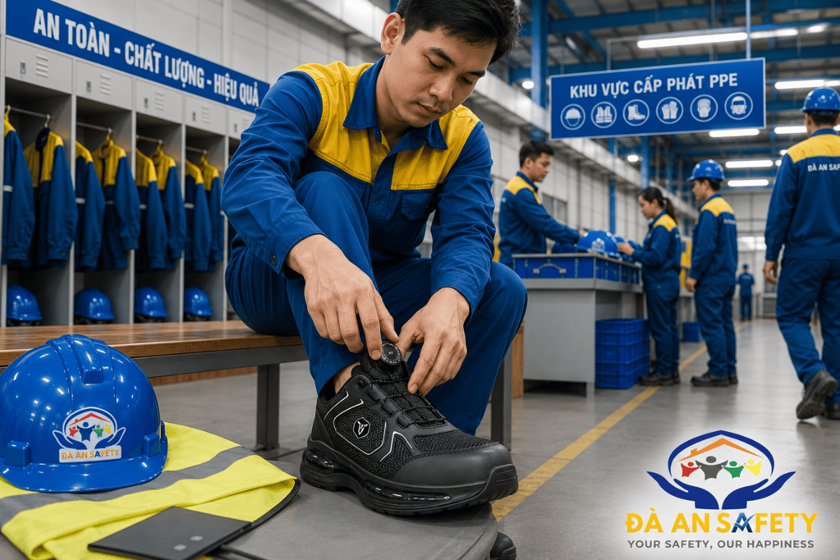 Giày Bảo Hộ Lao Động Núm Vặn JB837 Tại Đà Nẵng