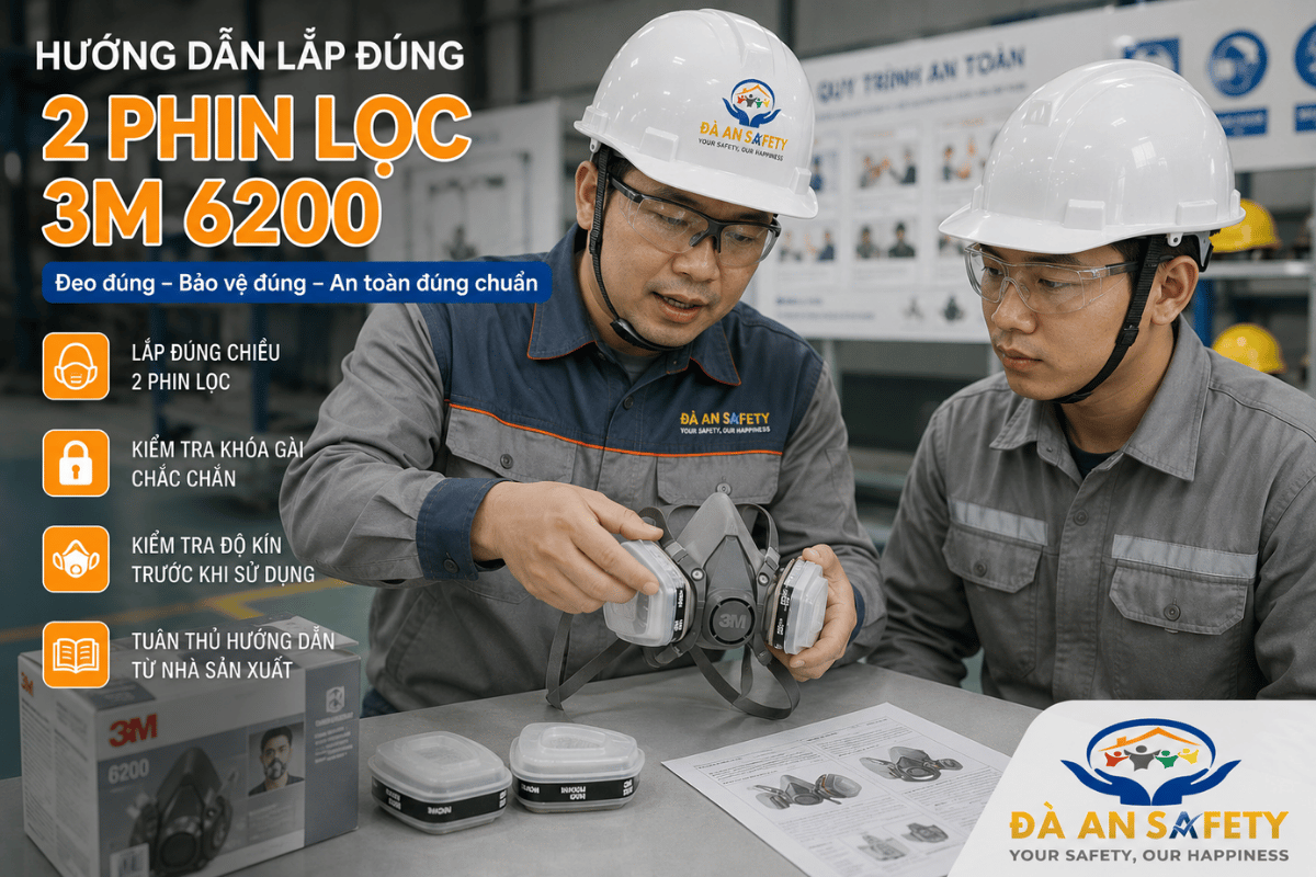 Mặt Nạ Lọc Độc 3M 6200 Tại Đà Nẵng