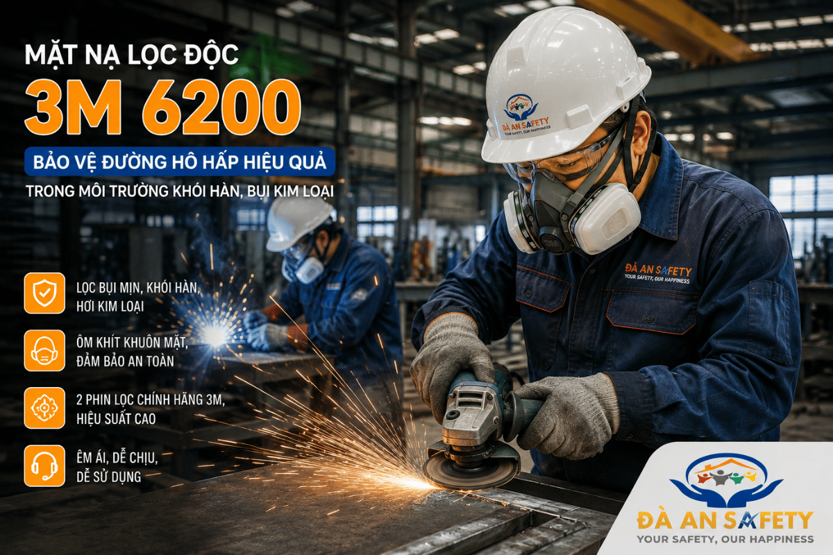Mặt Nạ Lọc Độc 3M 6200 Tại Đà Nẵng