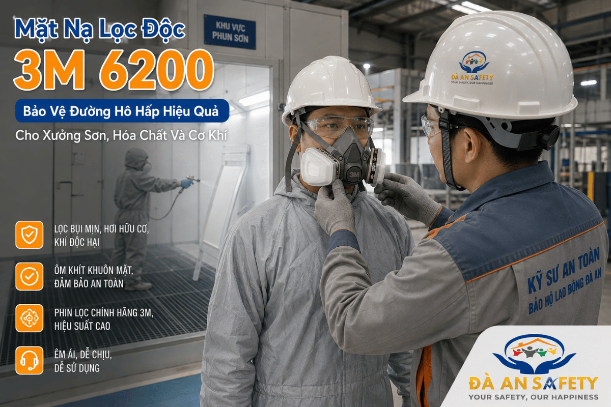 Mặt Nạ Lọc Độc 3M 6200 Tại Đà Nẵng