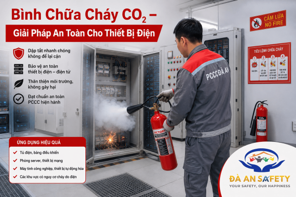 Bình Chữa Cháy CO2 Tại Đà Nẵng: Giải Pháp Chữa Cháy An Toàn Cho Thiết Bị Điện