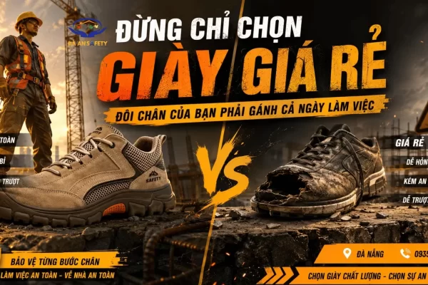 Giày Bảo Hộ Lao Động Tại Đà Nẵng: Nhiều Người Chỉ Quan Tâm Giá Rẻ Cho Đến Khi Đôi Chân Bị Chấn Thương