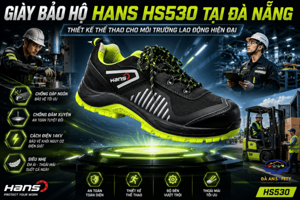 Giày Bảo Hộ Hans HS530: Giải Pháp Cho Người Lao Động Thường Xuyên Di Chuyển Cả Ngày