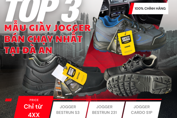 Top 3 đôi giày bảo hộ Jogger bán chạy nhất tại bảo hộ lao động Đà An