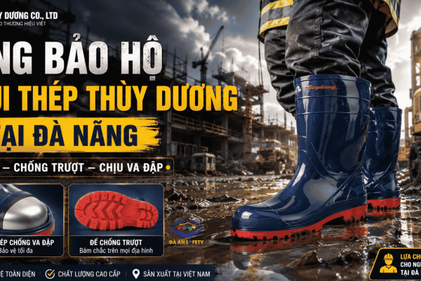 Ủng Bảo Hộ Mũi Thép Thùy Dương Tại Đà Nẵng: Vì Sao Nhiều Công Trình Ưu Tiên Loại “Bền – Chống Trượt – Chịu Va Đập” Này?